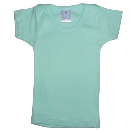 Rib Knit Aqua Short Sleeve Lap T-Shirt