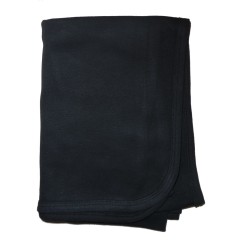 Interlock Black Receiving Blanket - 3200BL