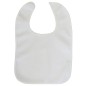 White 2-Ply Terry Rubber Backed Bib - 1027W