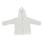 White Interlock Hooded Sweat Shirt - 417W