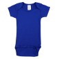 Blue Interlock Short Sleeve Bodysuit Onezies