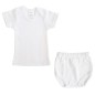 Interlock White Lap T-Shirt & Underwear Set - 025B