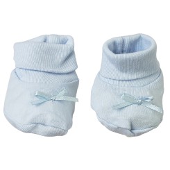 Rib Knit Infant Booties Set