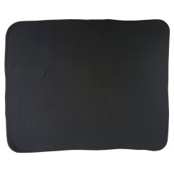 Interlock Black Receiving Blanket