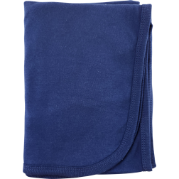 Interlock Navy Receiving Blanket