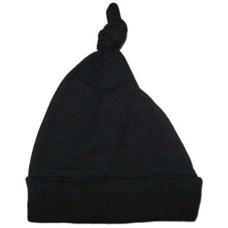 Black Knotted Cap - 1100BL